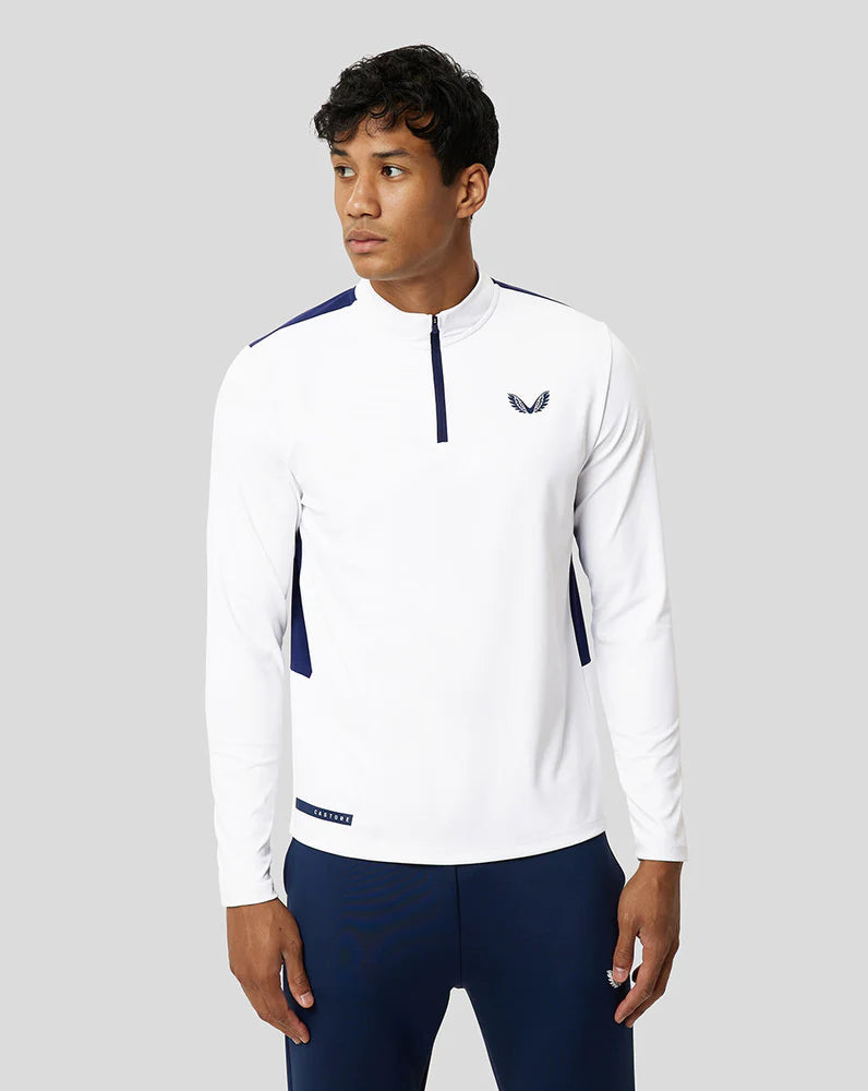 Mens Colour Block Mid Layer Long Sleeve Shirt