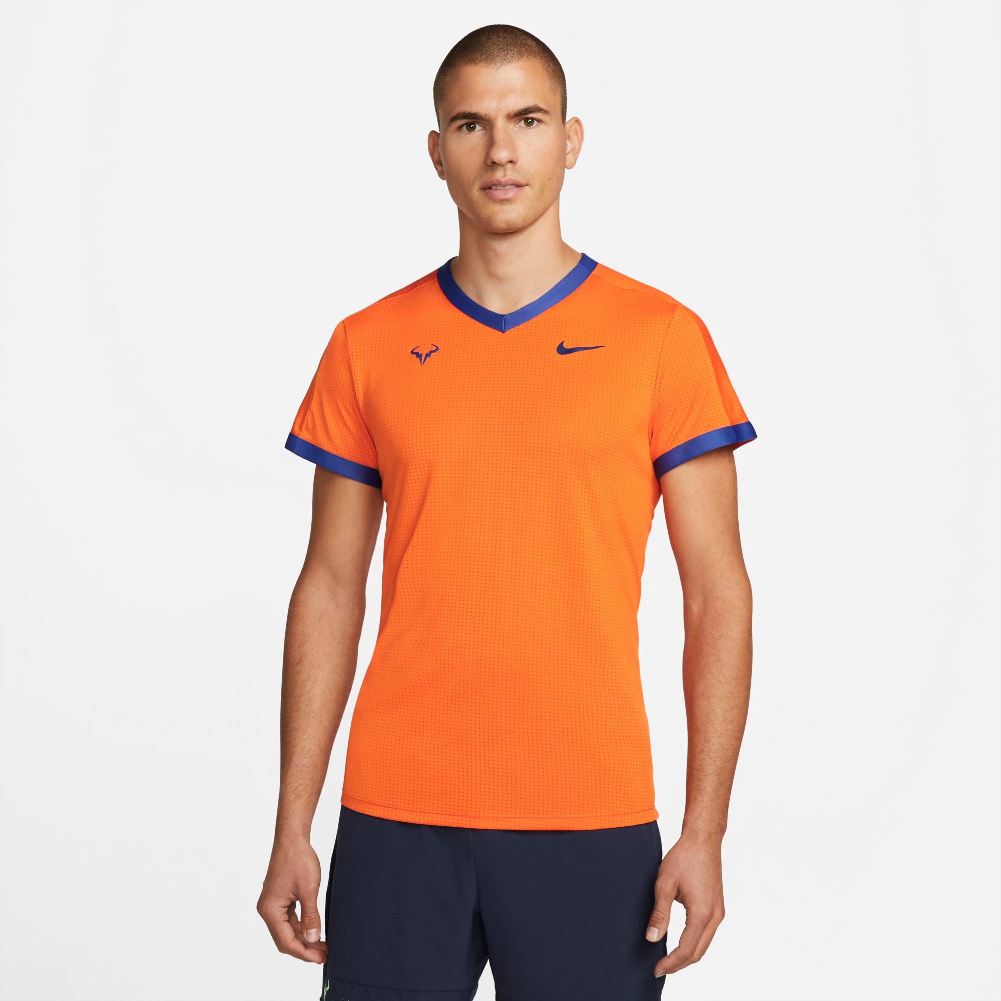 Mens Rafa Dri-Fit Advantage Tennis Short Sleeve T-Shirt