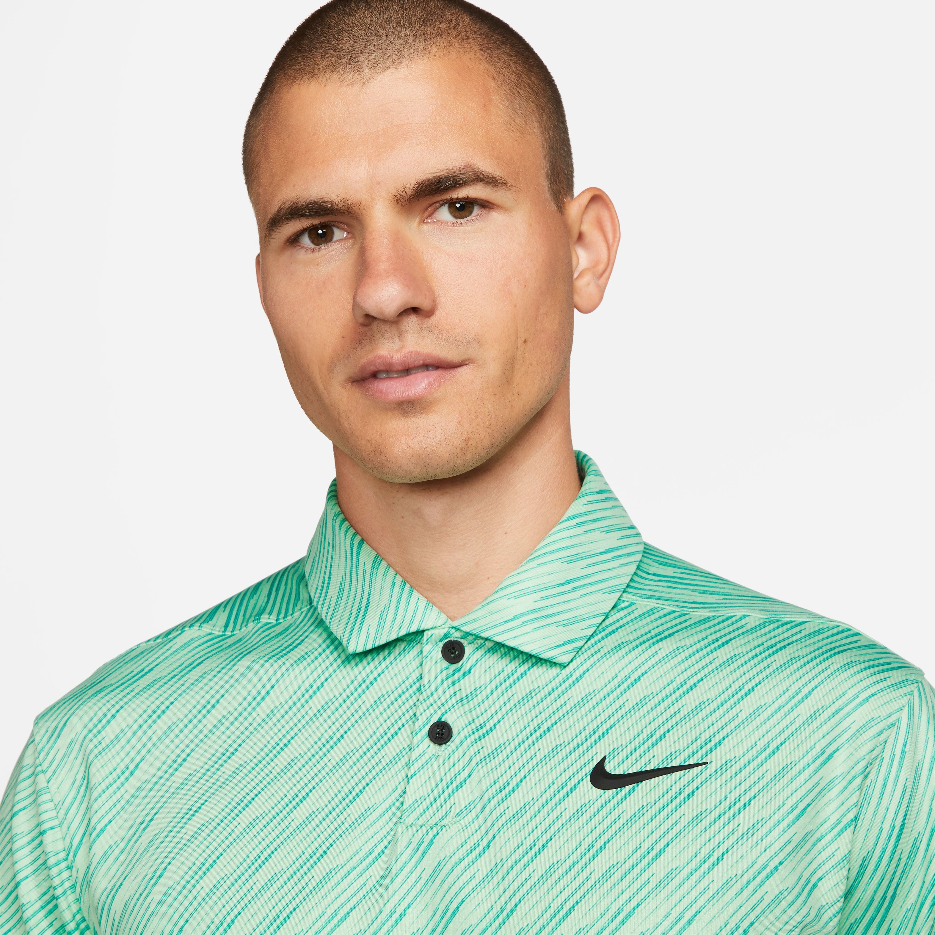 Mens Dri-Fit Vapor Stripe Golf Polo Shirt