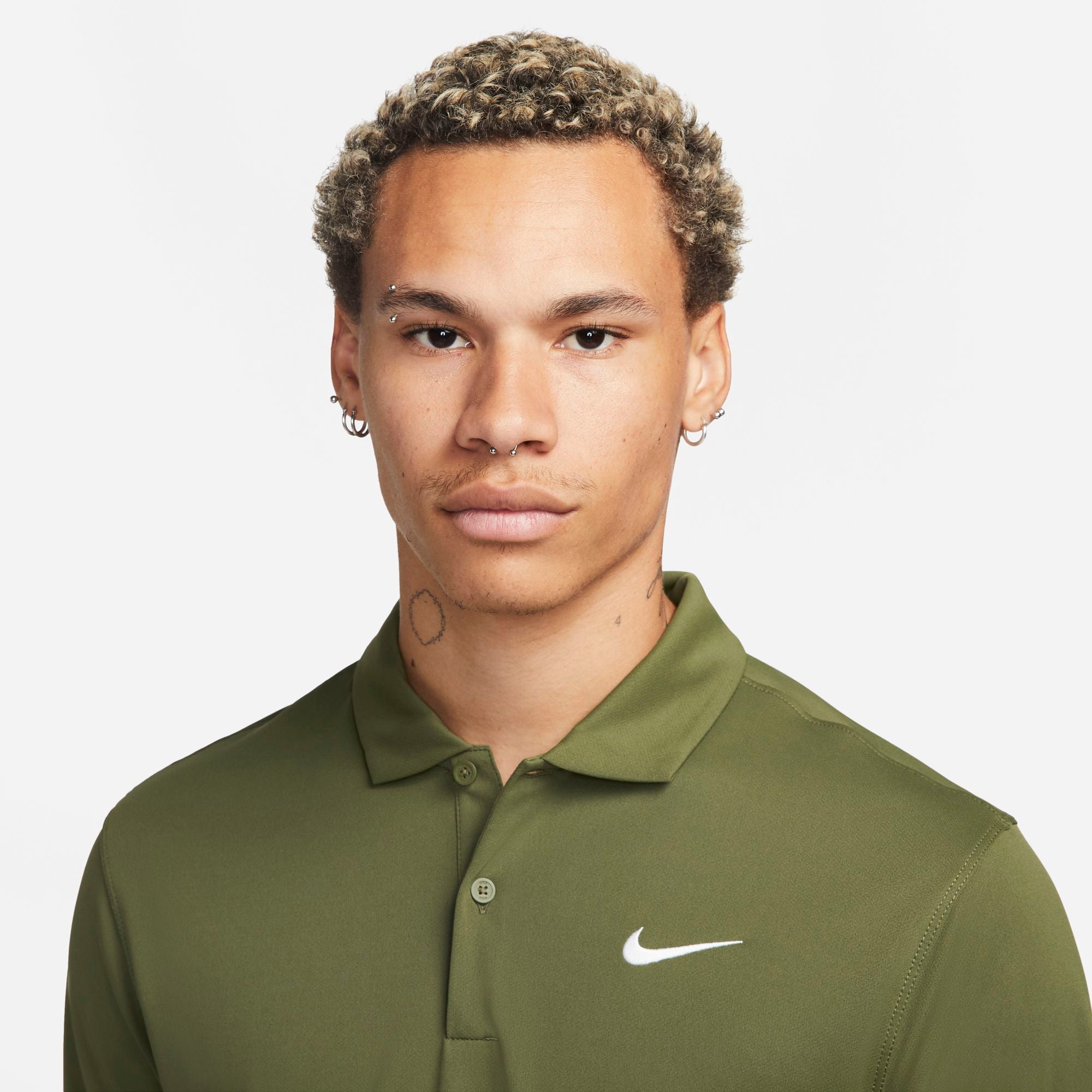 Mens Court Dri-FIT Solid Tennis Polo Shirt