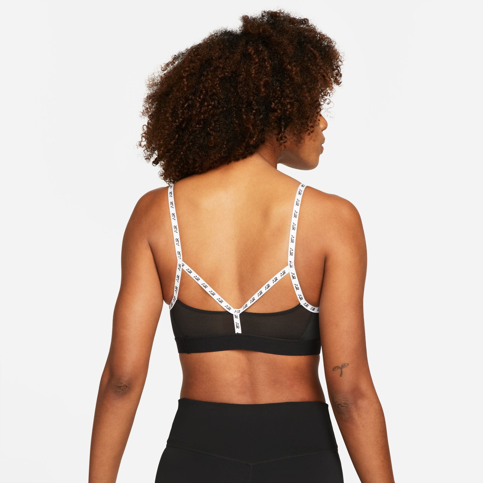 Womens Dri-Fit Strappy Logo Light Impact Sports Bra