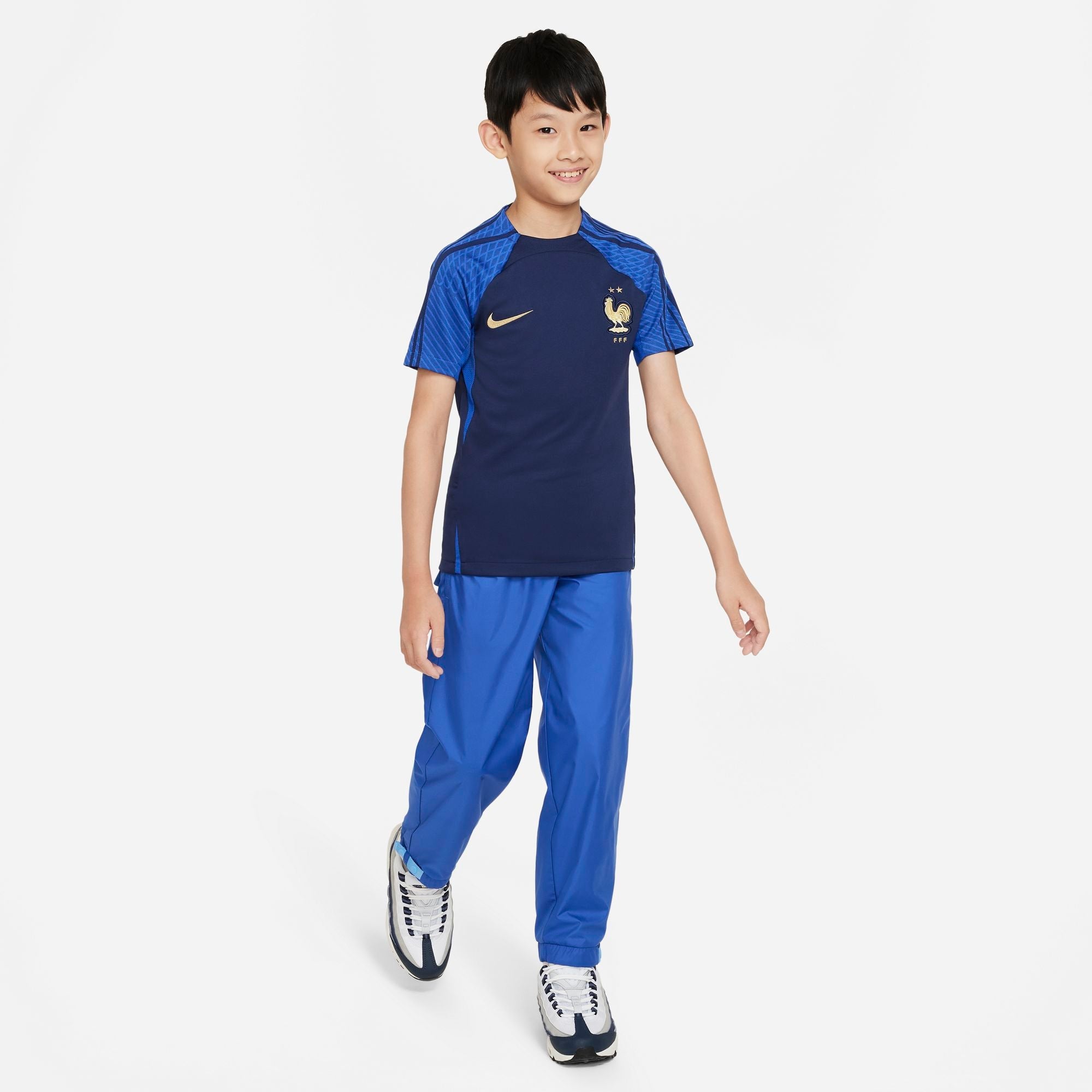 Junior France World Cup 22 Strike Short Sleeve T-Shirt