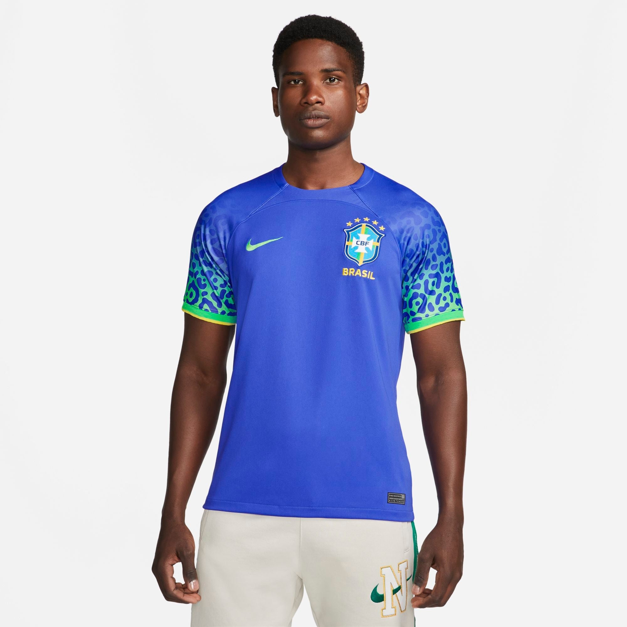 Mens Brazil World Cup 2022 Away Replica Jersey