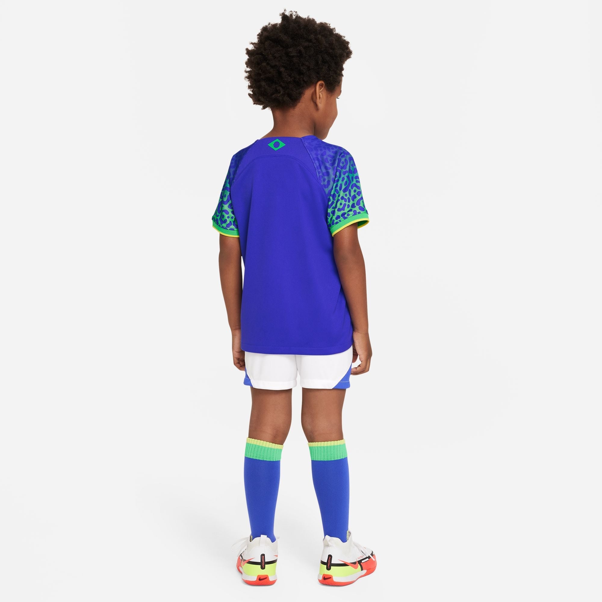 Kids Brazil World Cup 2022 Away Replica Kit
