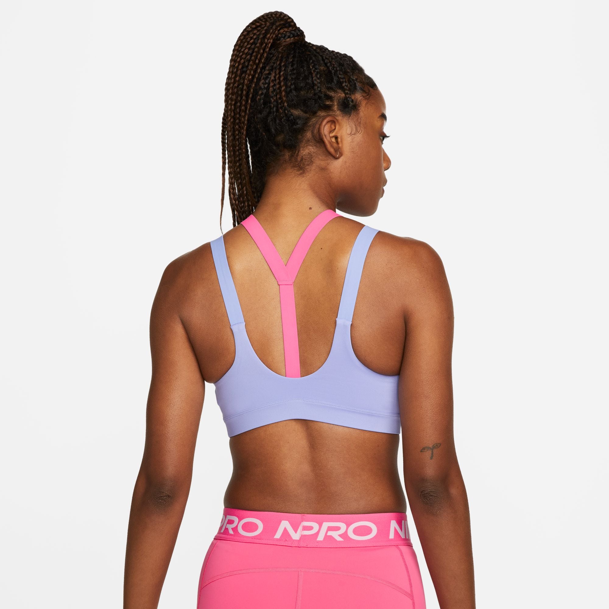 Womens Colorblock Cutout Light Impact Sports Bra