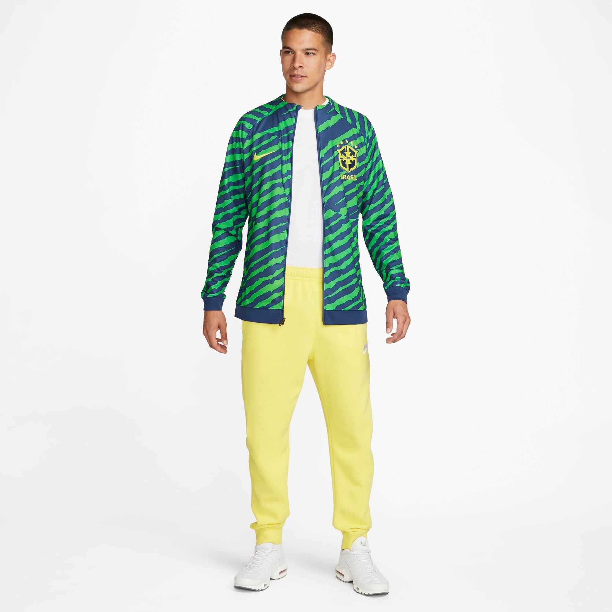 Mens Brazil World Cup 2022 Anthem Jacket