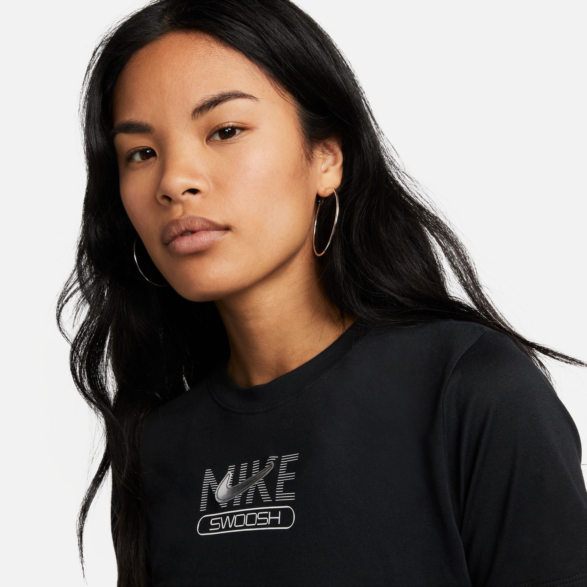 Womens Logo Crop Short Sleeve T-Shirt