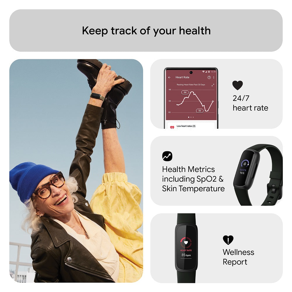 Inspire 3 Black Midnight Zen Fitness Tracker