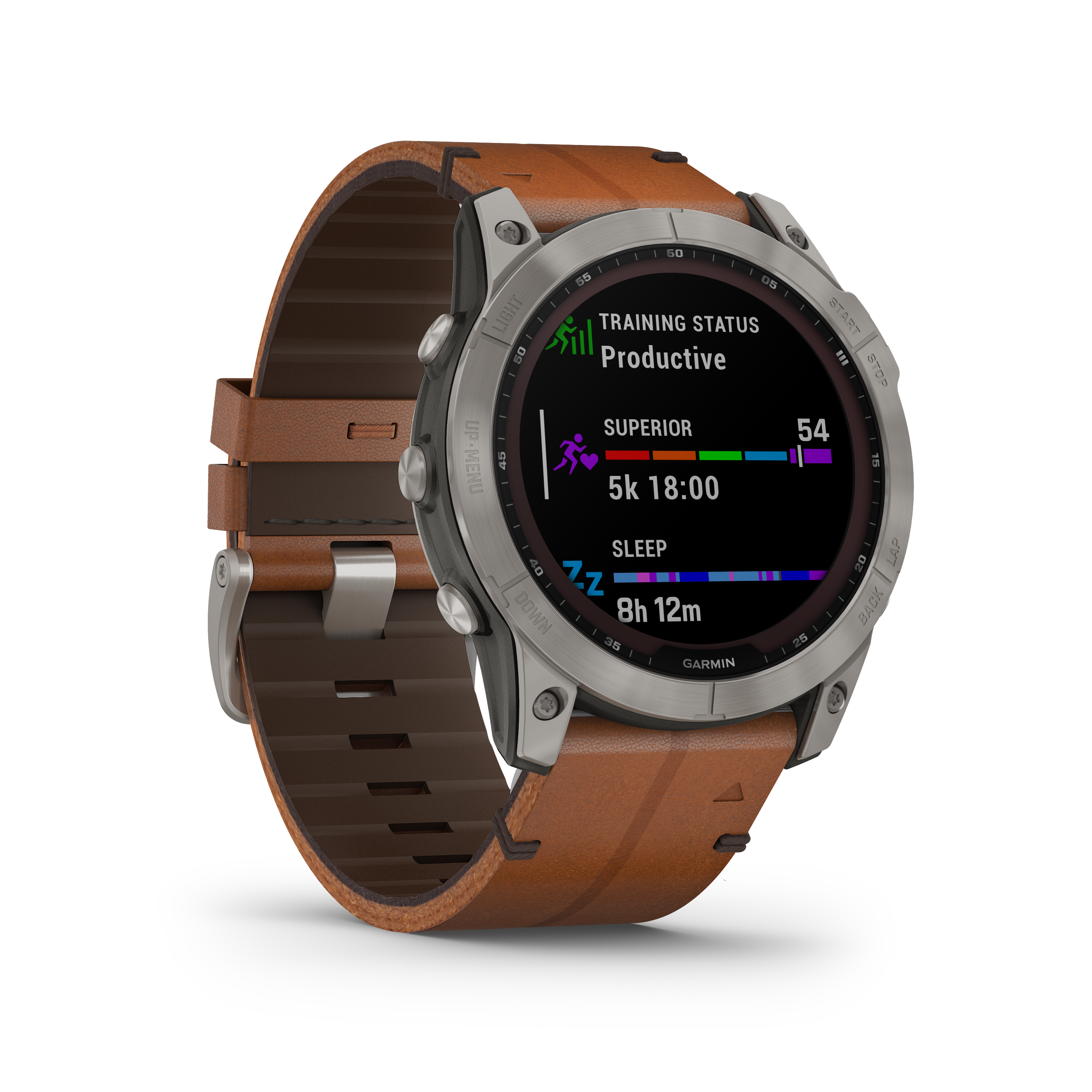 Fenix 7X Sapphire Bare Titanium With Leather Band