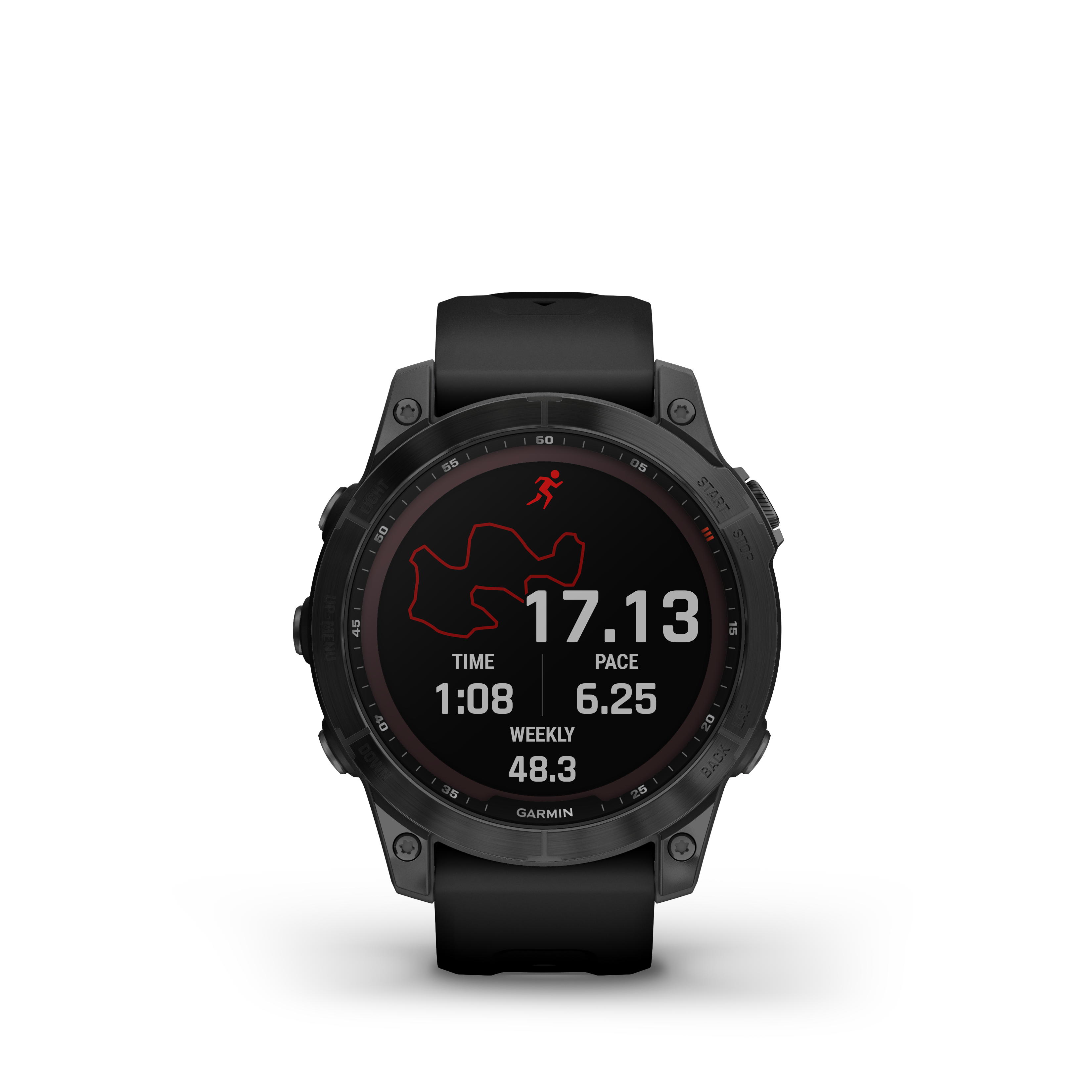 Fenix 7 Sapphire Black Titanium With Black Band GPS Watch