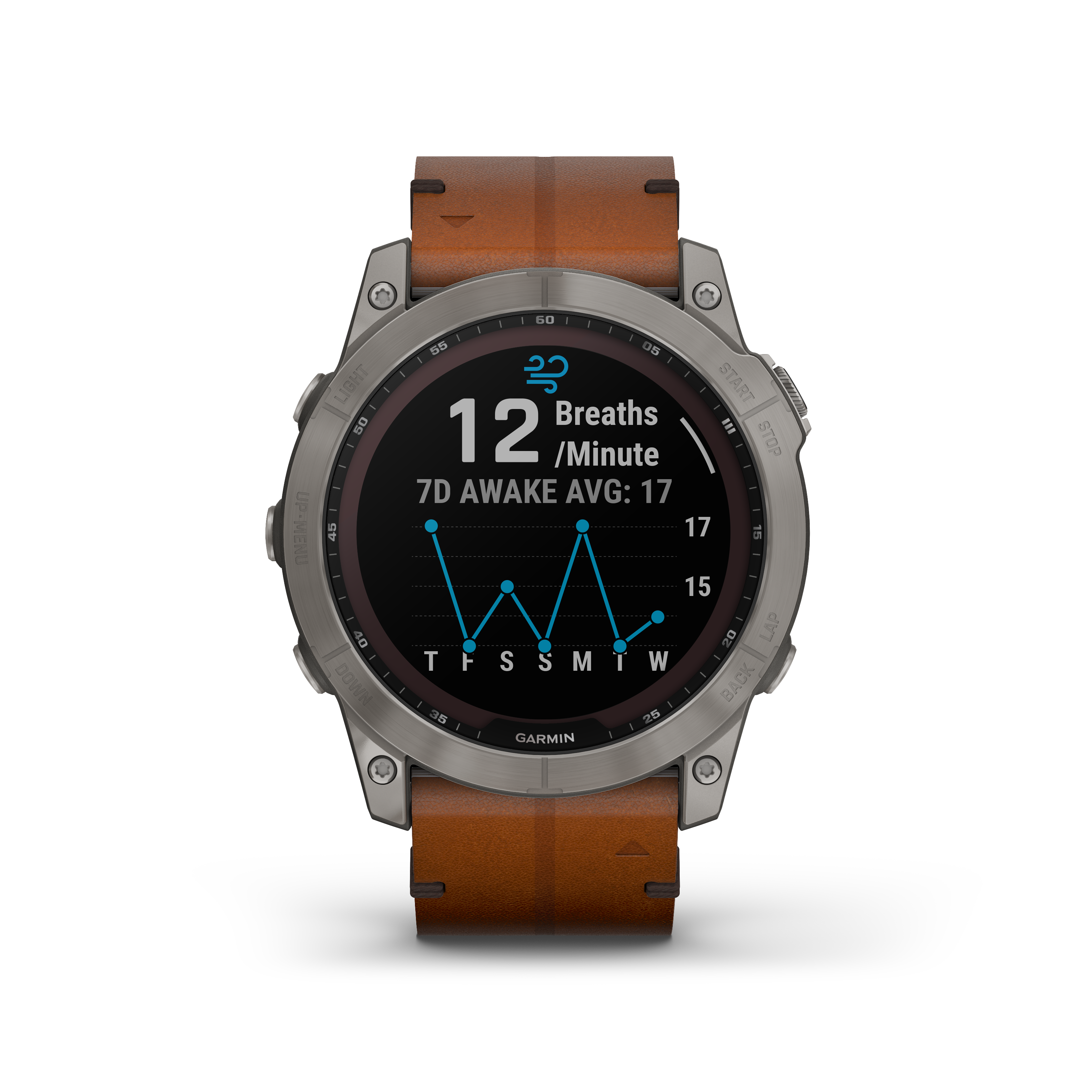 Fenix 7X Sapphire Bare Titanium With Leather Band