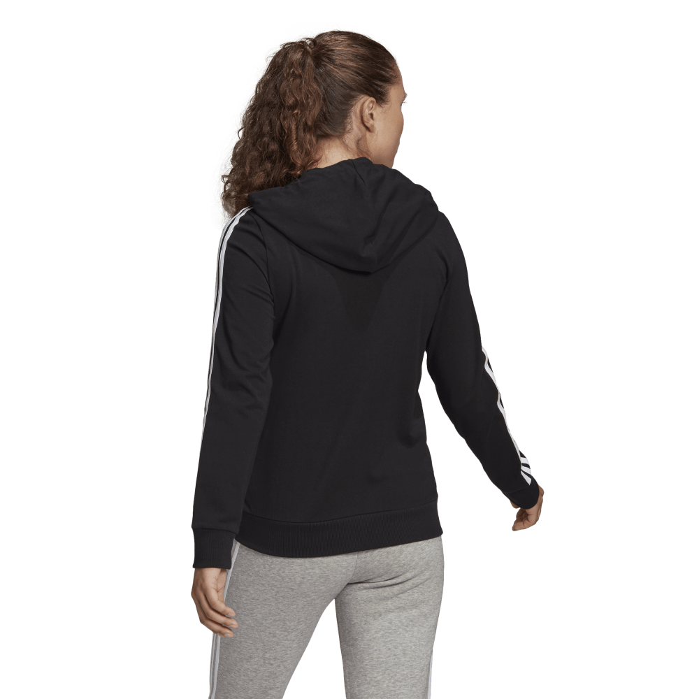 Womens Essentials Single Jersey 3-Stripes Full Zip Jacket
