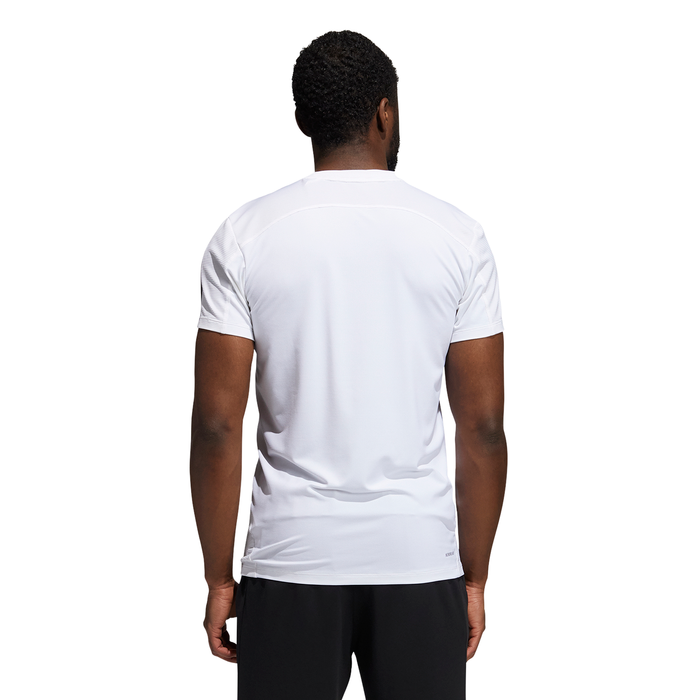 Mens Aero 3 Stripes Primeblue Short Sleeve T-Shirt