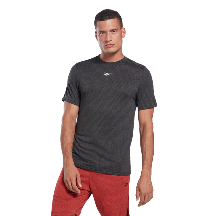 Mens Workout Ready Melange Short Sleeve T-Shirt