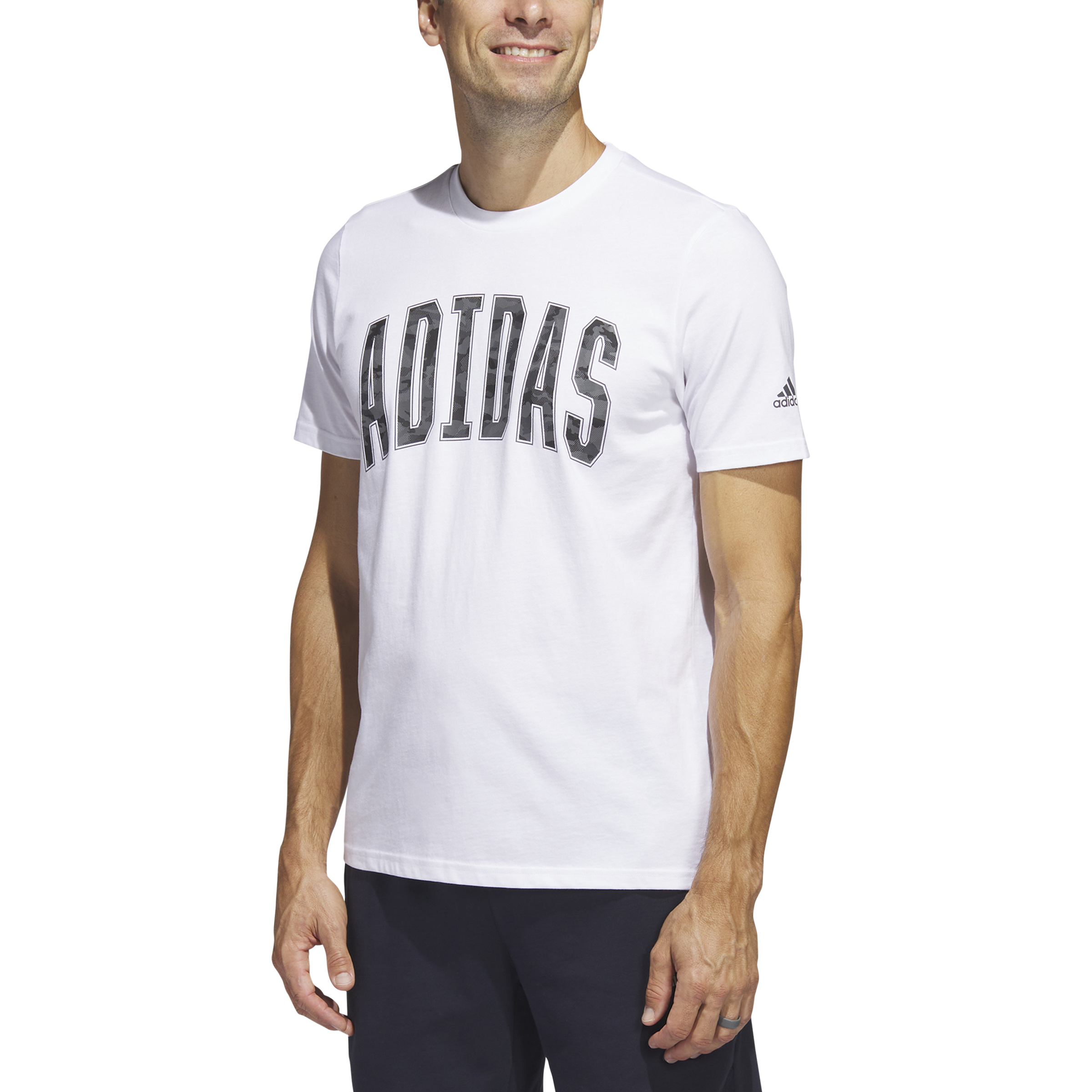 Mens Camo Logo Short Sleeve T-Shirt