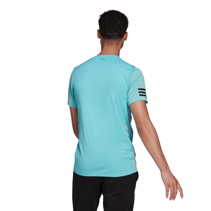 Mens 3 Stripe CLub Tennis Short Sleeve T-Shirt