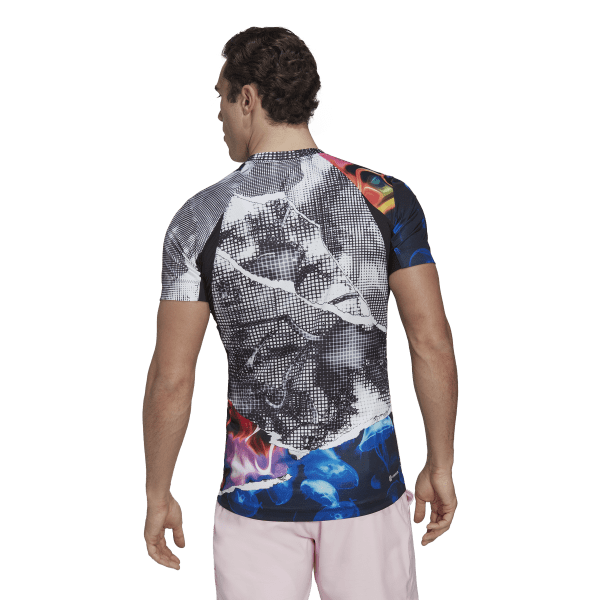 تي شيرت تنس يونايتد ستيتس سيريس بأكمام قصيرة للرجال