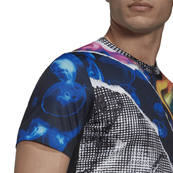 تي شيرت تنس يونايتد ستيتس سيريس بأكمام قصيرة للرجال