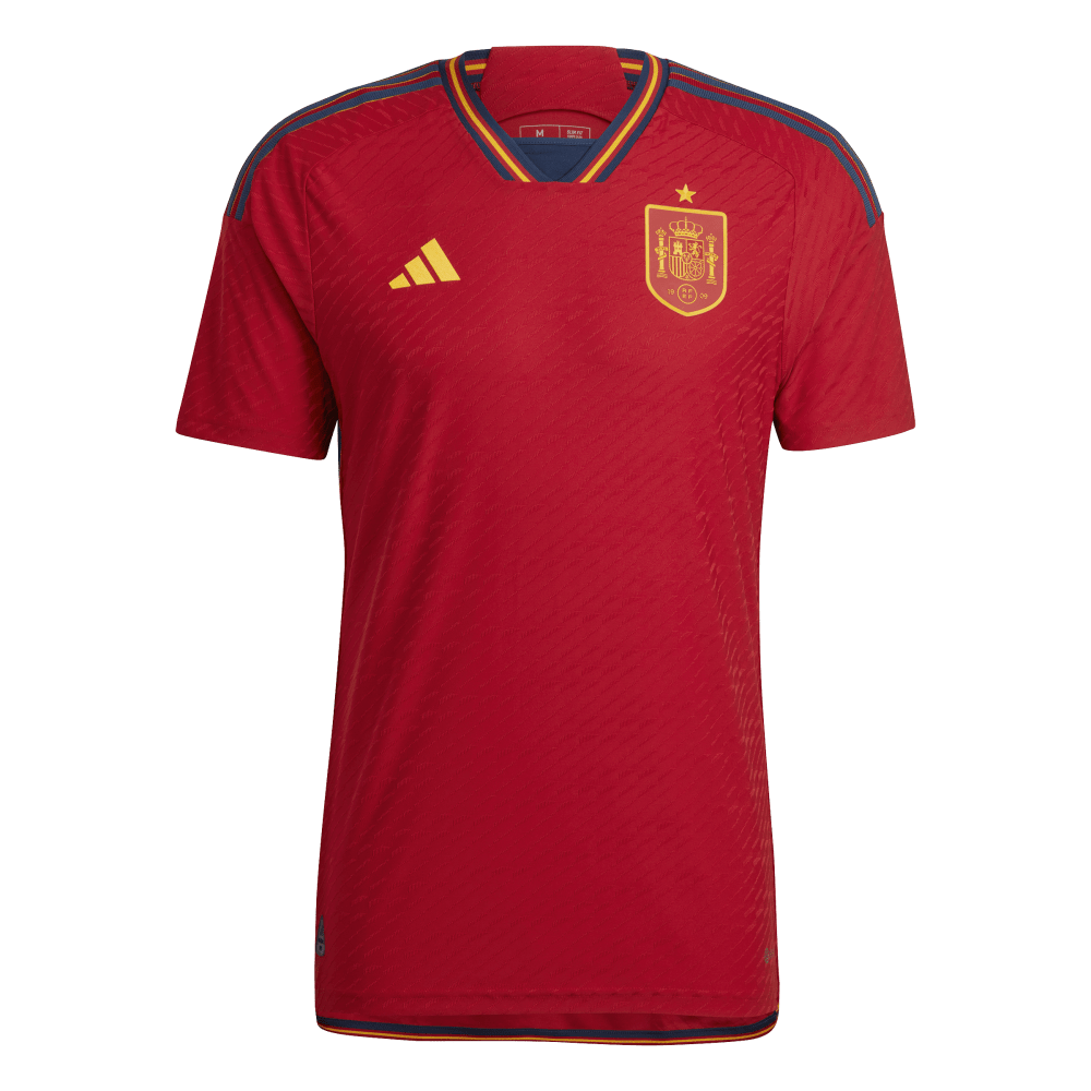 Mens Spain World Cup 2022 Home Authentic Jersey