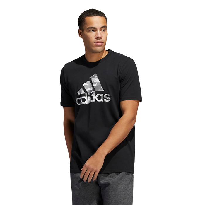 Mens Camo Badge of Sport Logo Short Sleeve T-Shirt