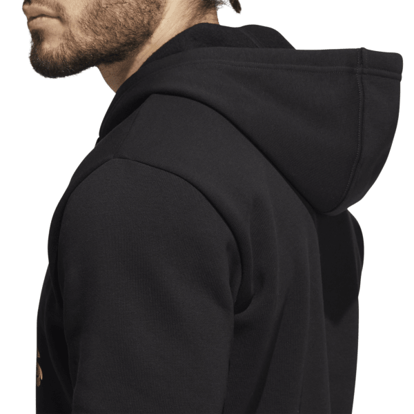 Mens Liquid Foil Badge of Sport Graphic Logo Hoodie