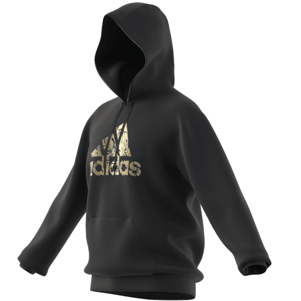 Mens Liquid Foil Badge of Sport Graphic Logo Hoodie