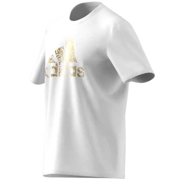 Mens Liquid Foil Badge of Sport Graphic Short Sleeve T-Shirt