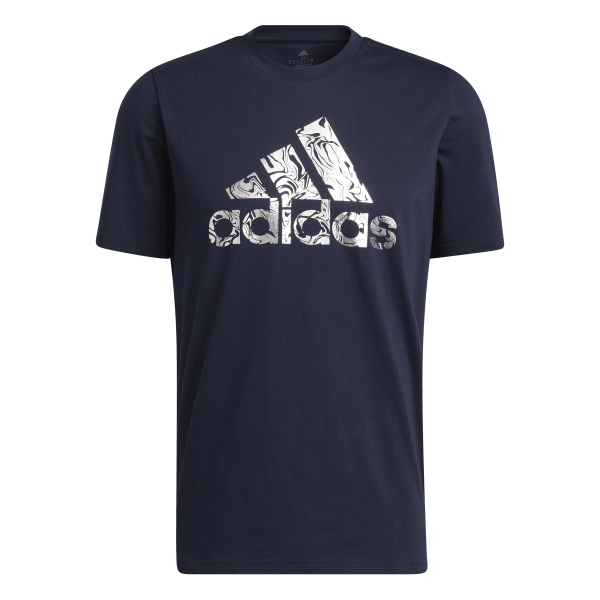 Mens Liquid Foil Badge of Sport Graphic Short Sleeve T-Shirt