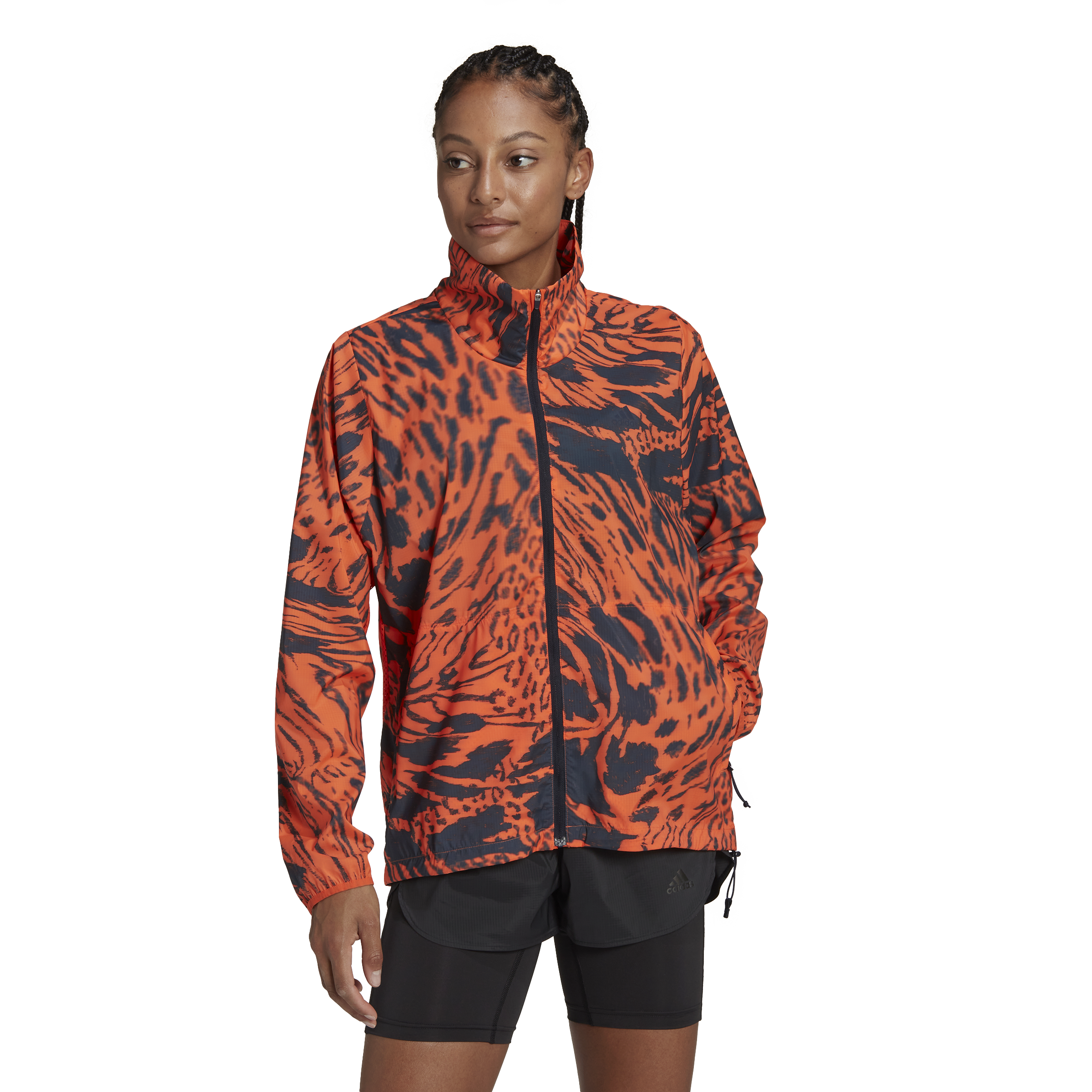 Womens Running Fast All Over Print Jacket