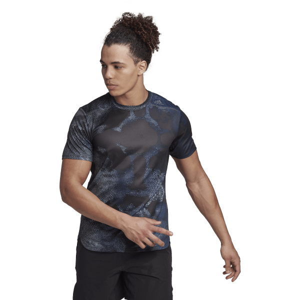 Mens Designed For Training HIIT Allover Print Short Sleeve T-Shirt