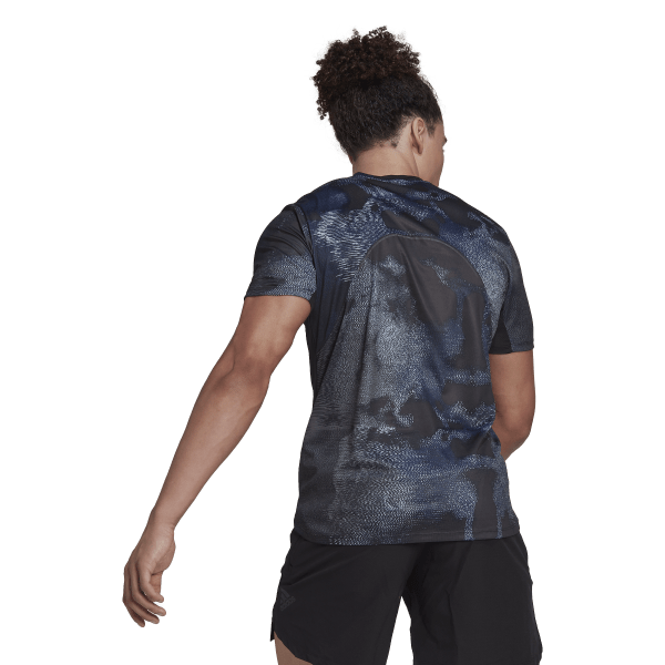 Mens Designed For Training HIIT Allover Print Short Sleeve T-Shirt