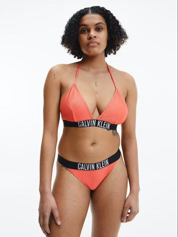 Womens Colorblock Triangle Bikini Top