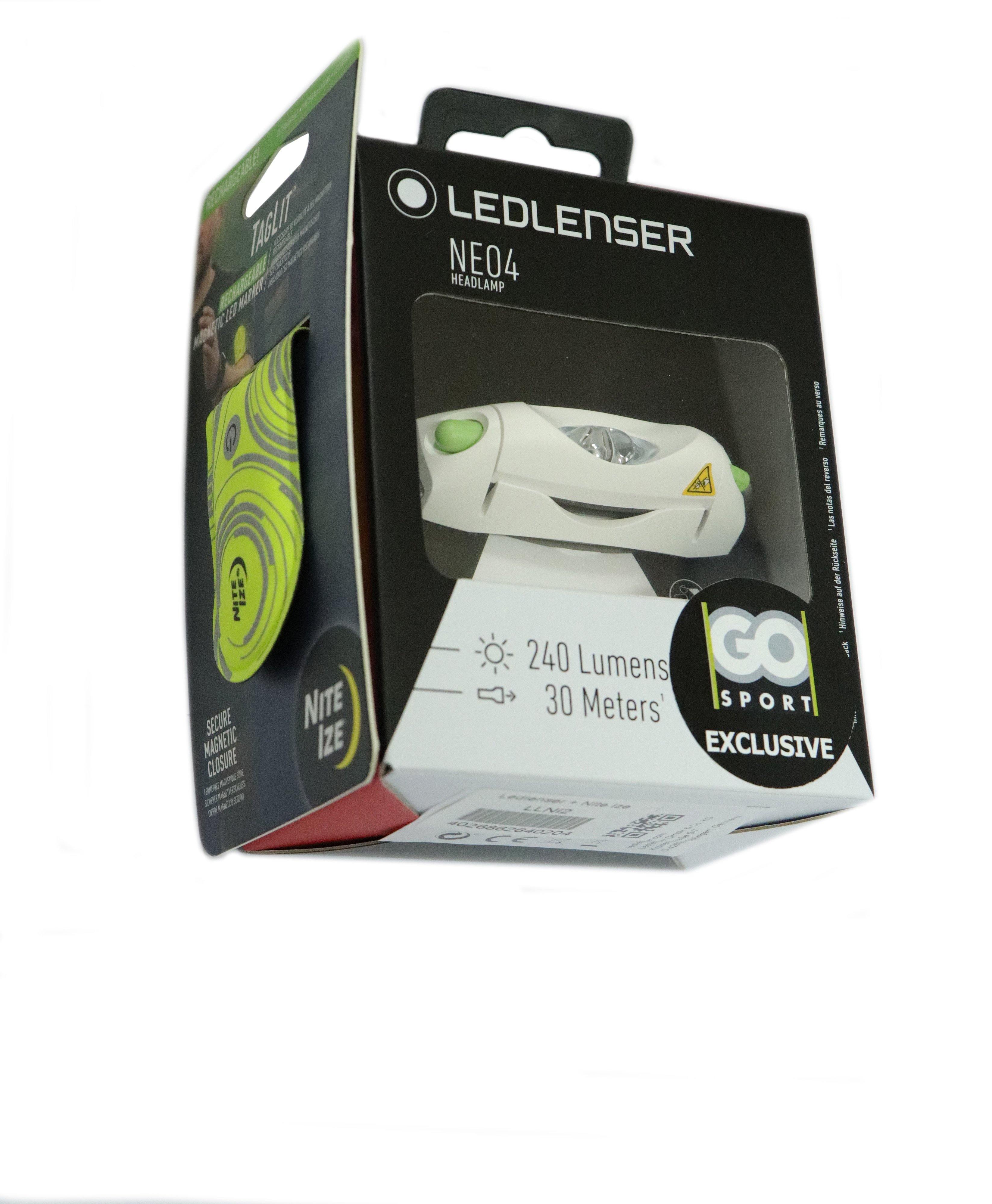 Ledlenser NEO4 Green Headlight NiteIze Taglit Runners Safety Light - Gosportcom