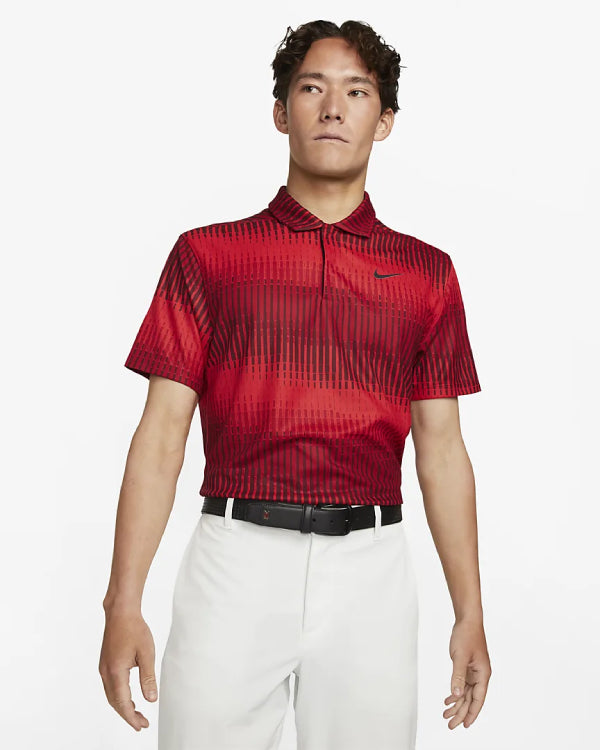 Mens Tiger Woods Dri-Fit Printed Golf Polo Shirt