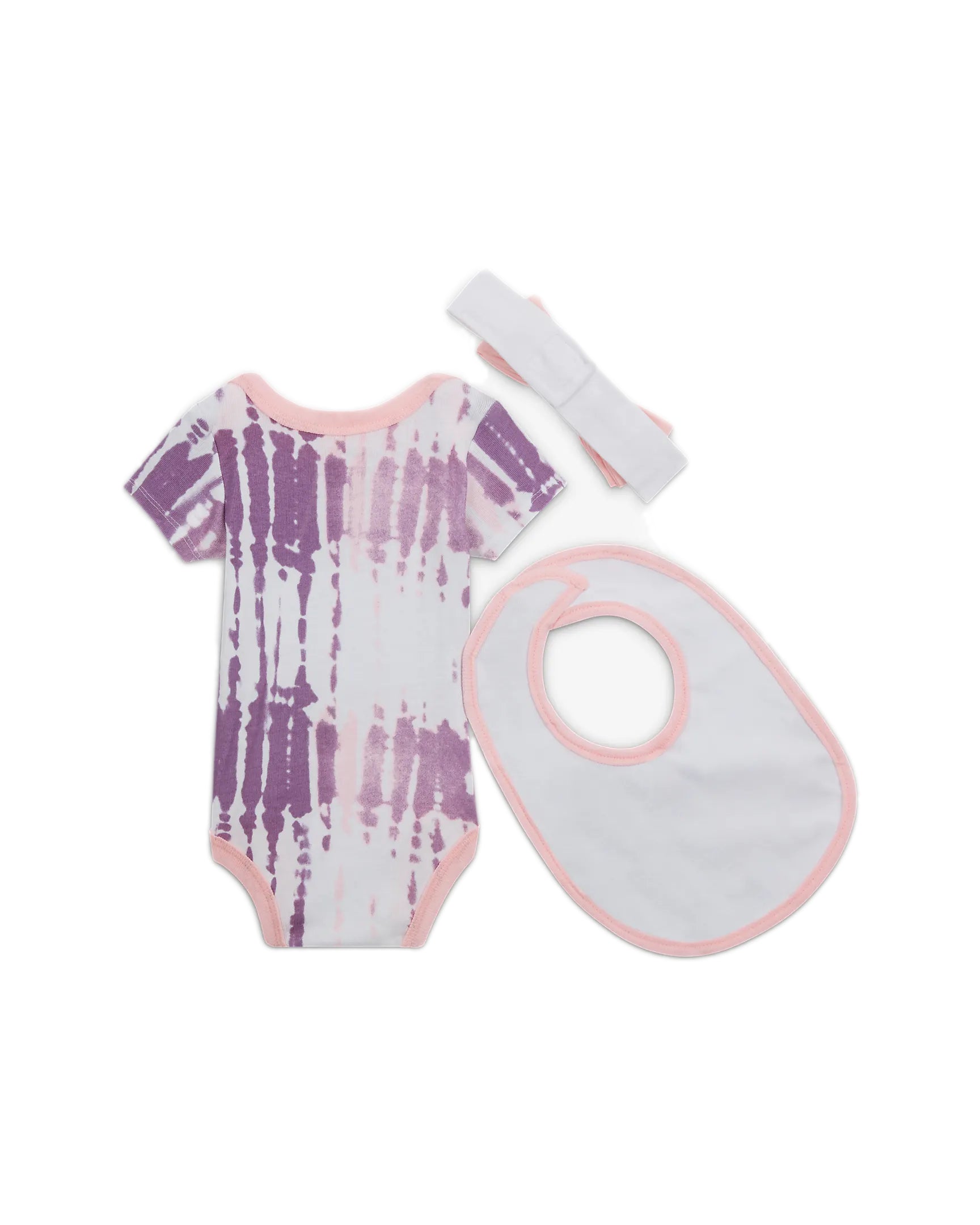 Girls Logo 3 Pack Bodysuit Headband Bib Set