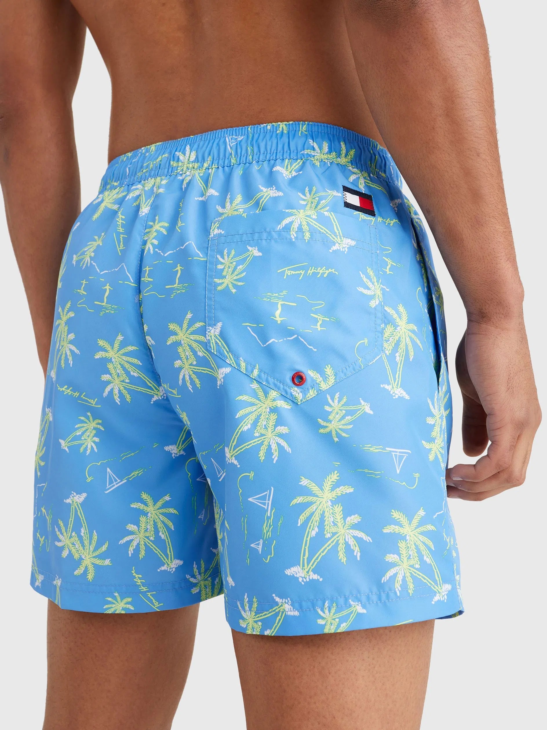 Mens Printed Drawstring Watershorts