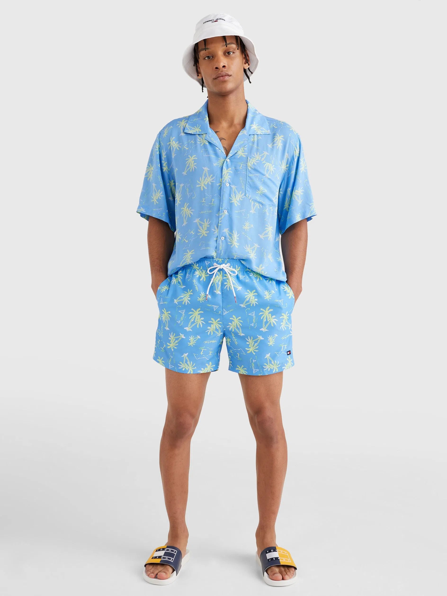 Mens Printed Drawstring Watershorts