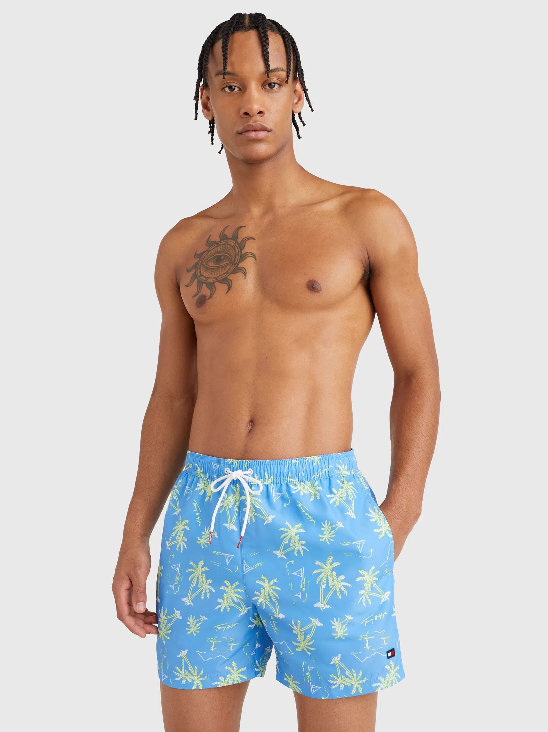 Mens Printed Drawstring Watershorts