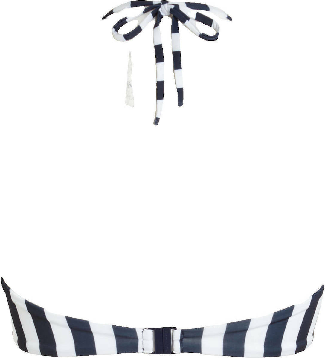 Womens Striped Wired Bandeau Bikini Top