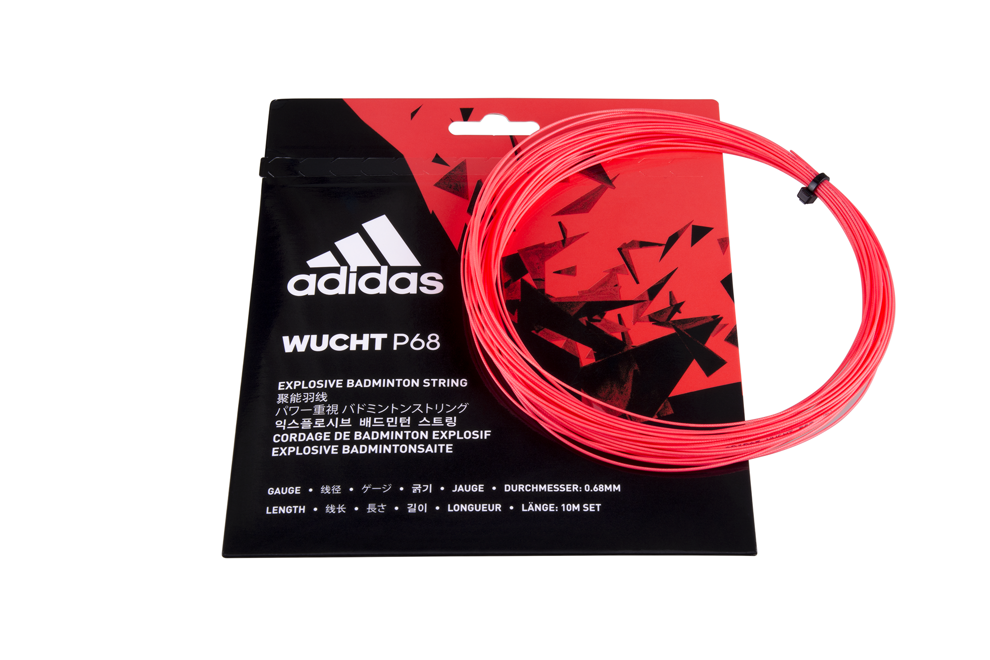Wucht P68 10 Meter Badminton String Set