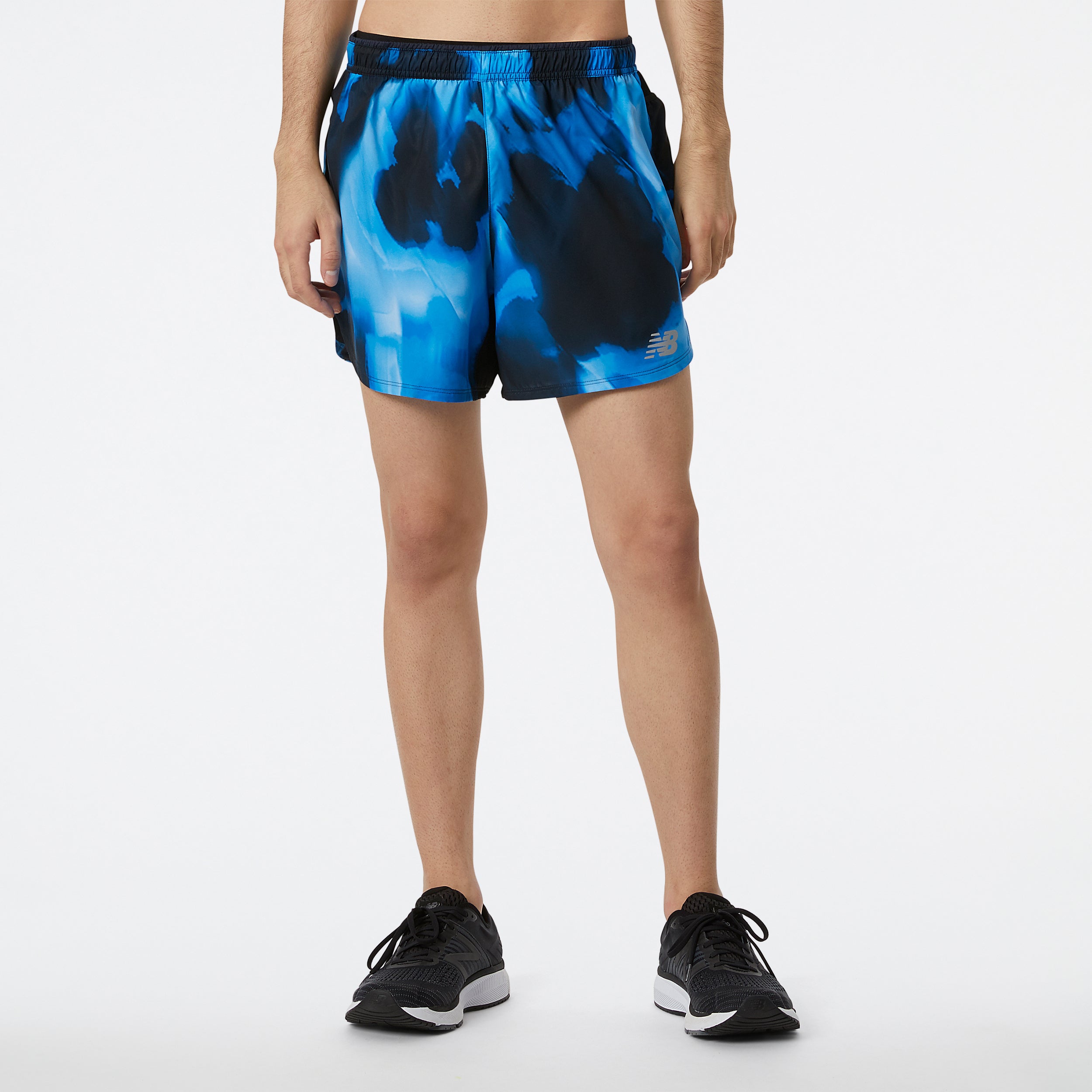 Mens Printed Impact Run 5 Inch Short
