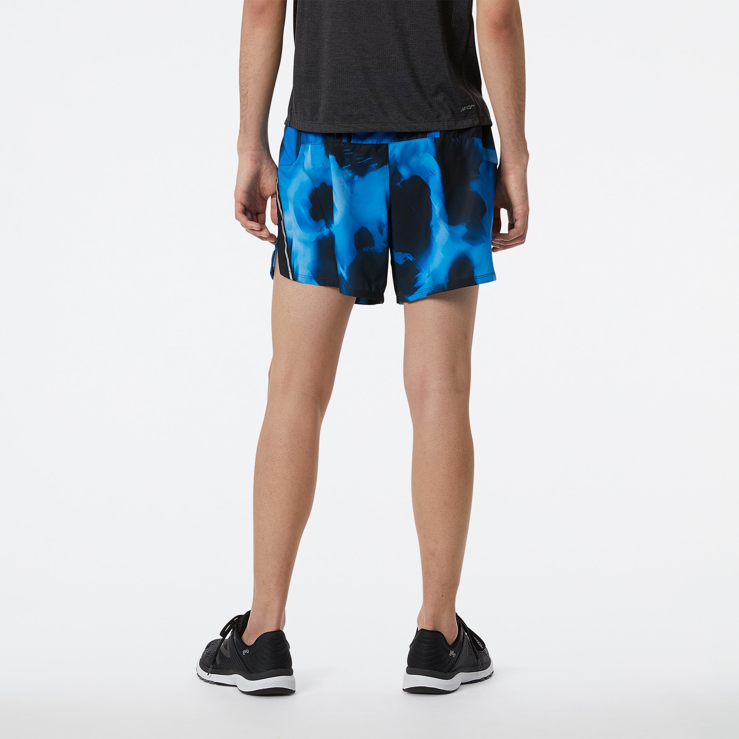 Mens Printed Impact Run 5 Inch Short
