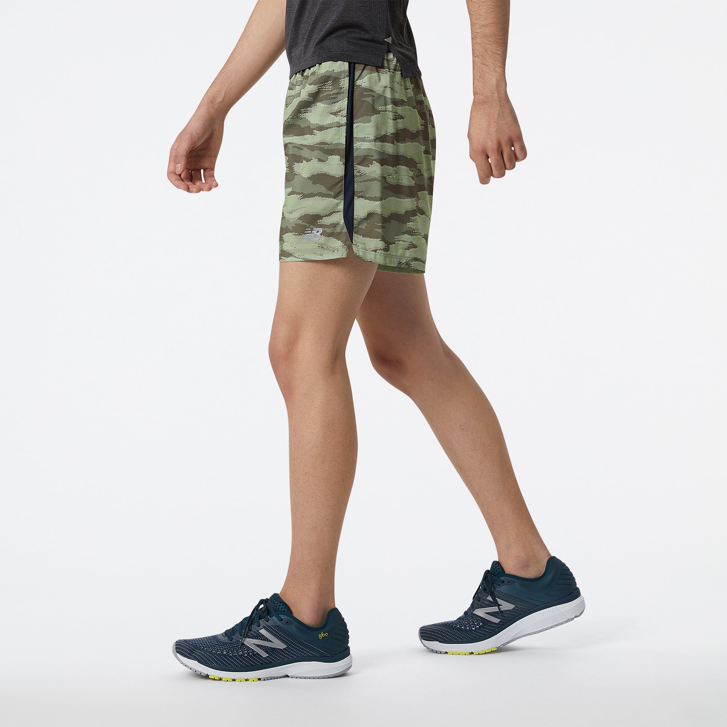 Mens Printed Accelerate 5 Inch Short