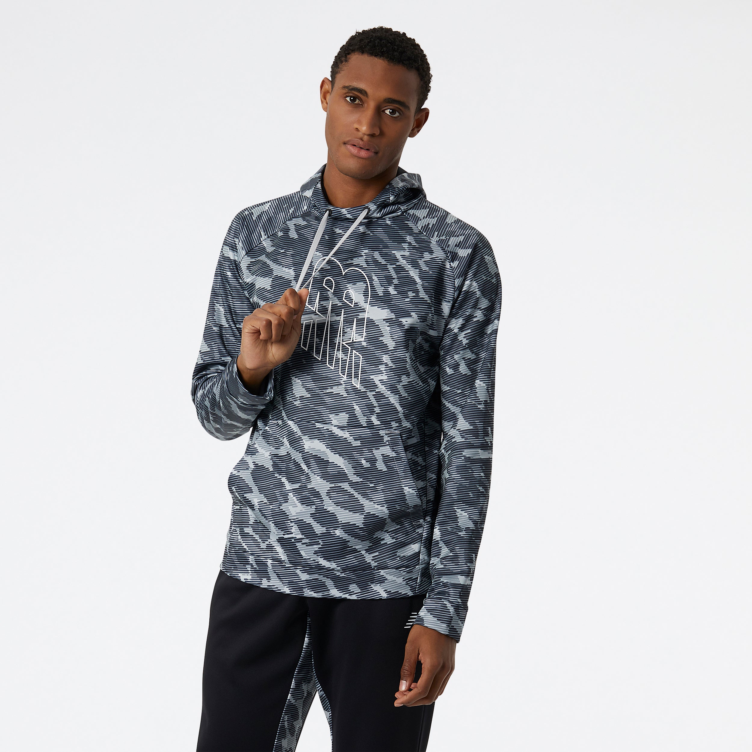 Mens Tenacity Performance Fleece Printed Hoodie