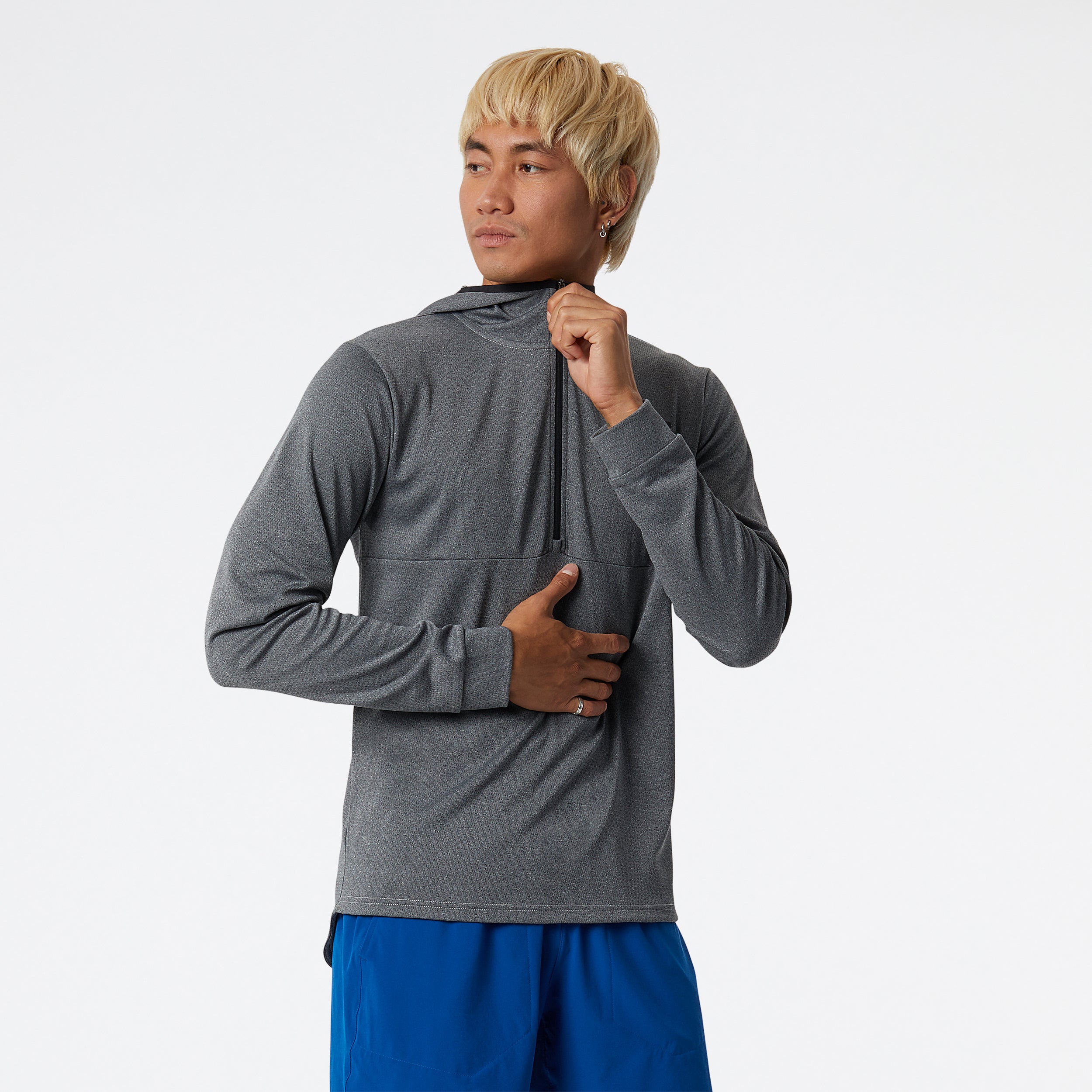 Mens Tenacity Hooded Quarter Zip