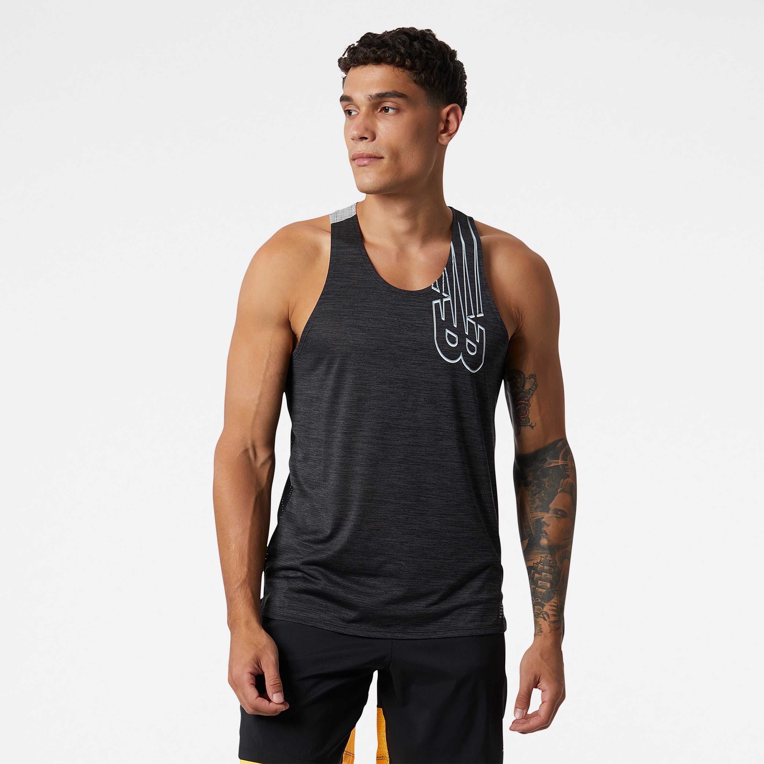 Mens Printed Fast Flight Singlet