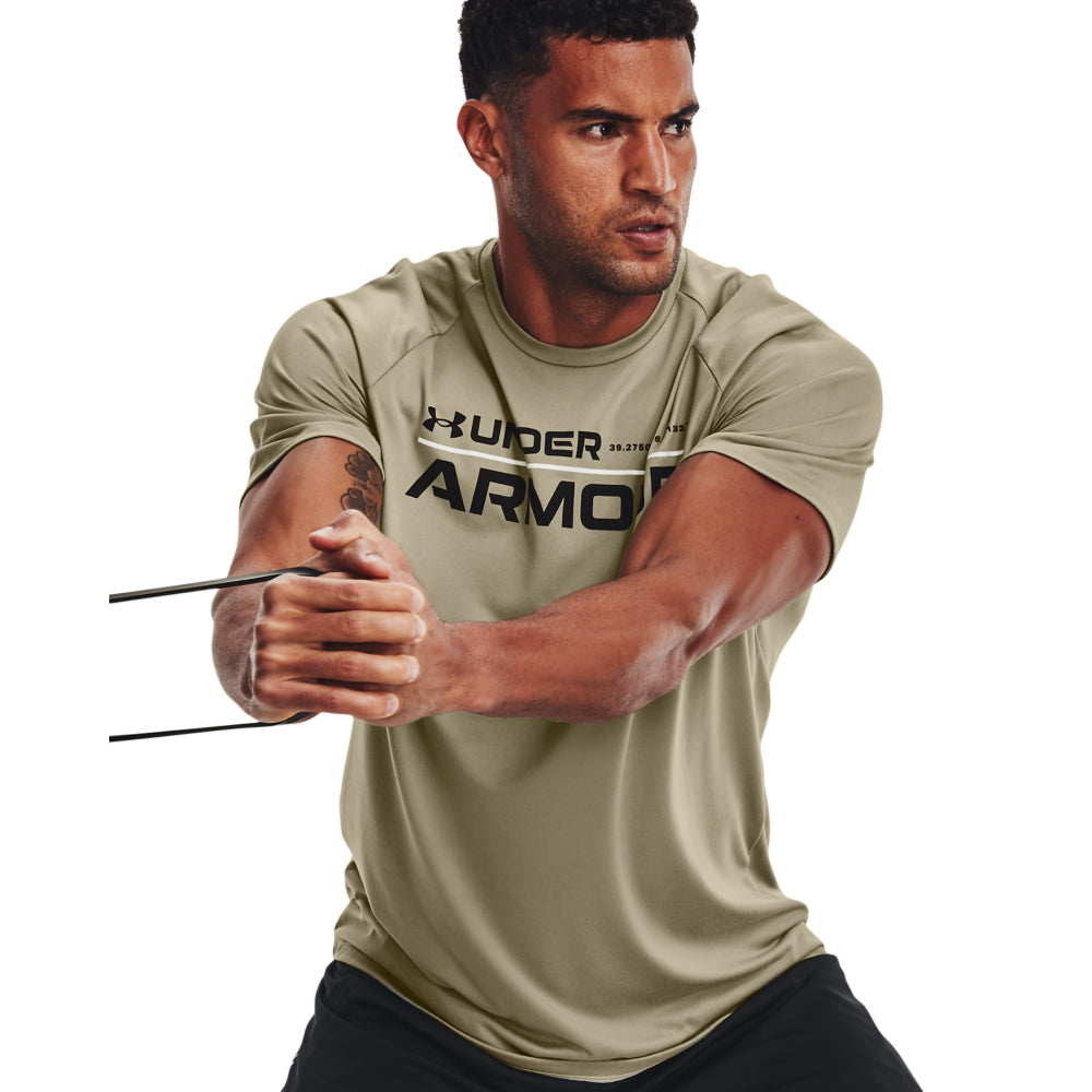 Mens Tech Wordmark Short Sleeve T-Shirt