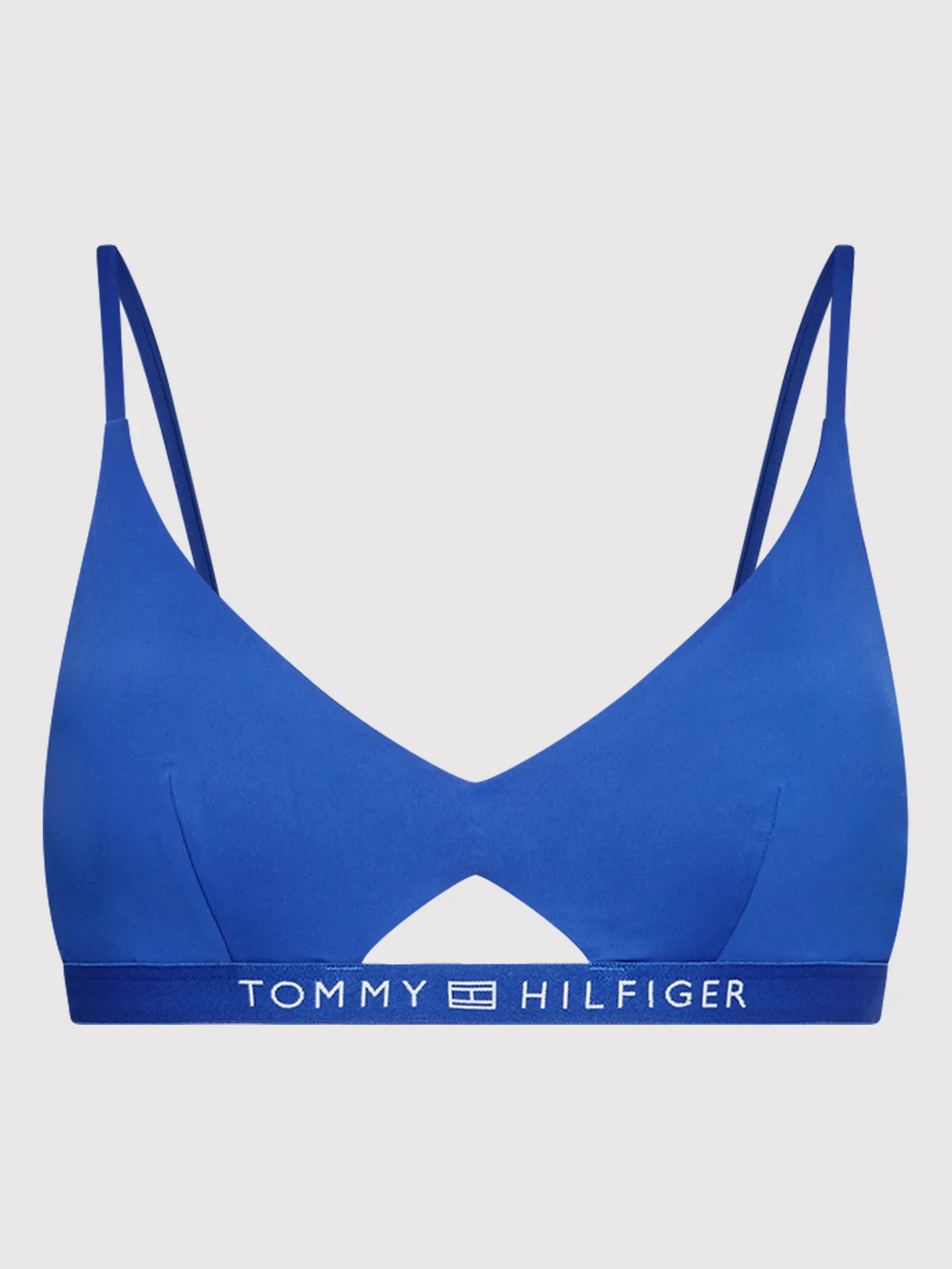 Womens Branded Waistband Triangle Bikini Top