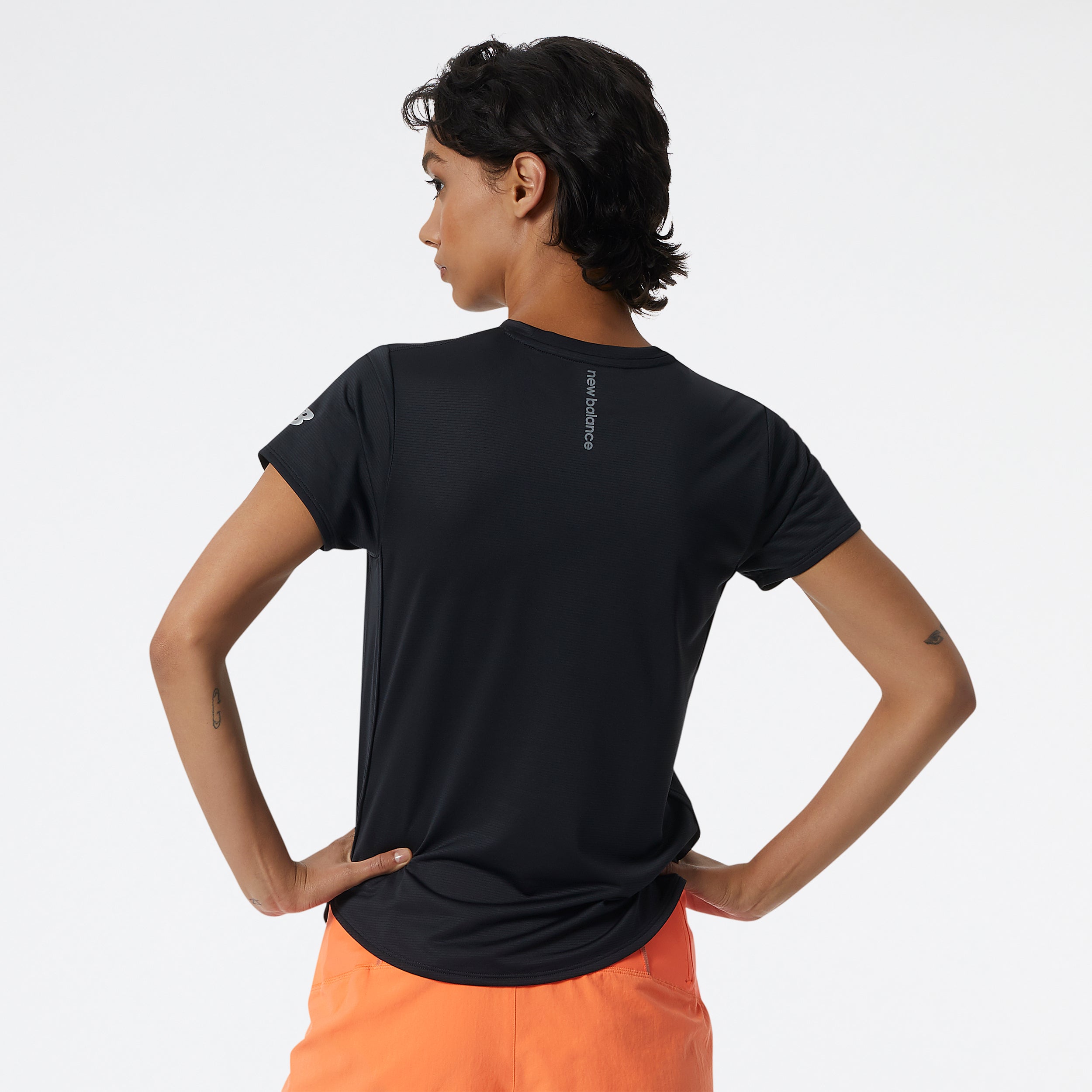 Womens Running Accelerate Logo Short Sleeve T-Shirt